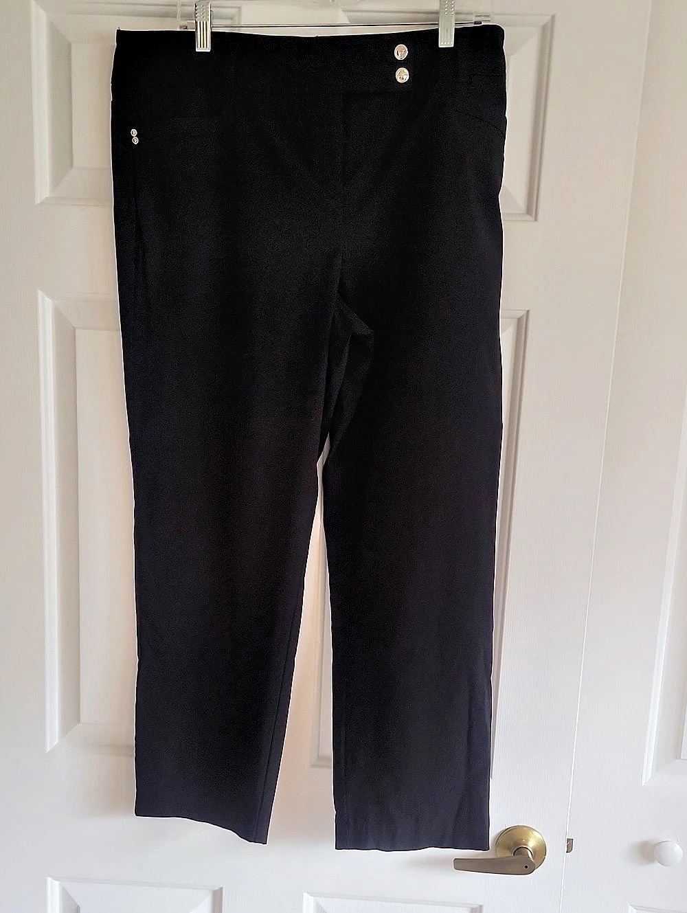 Style&Co. Stretch Straight Leg Pants Black Size 16